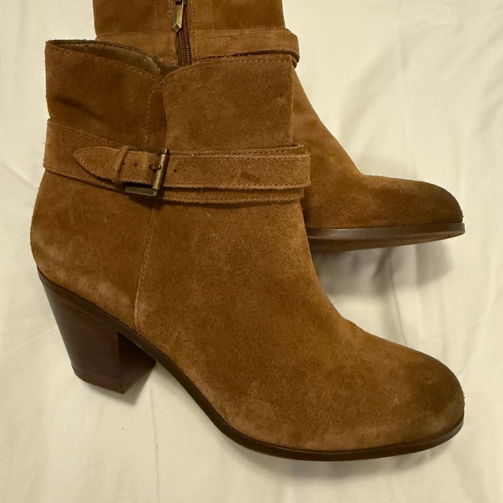 NWOT Sam Edelman Brown Suede Ankle Boots